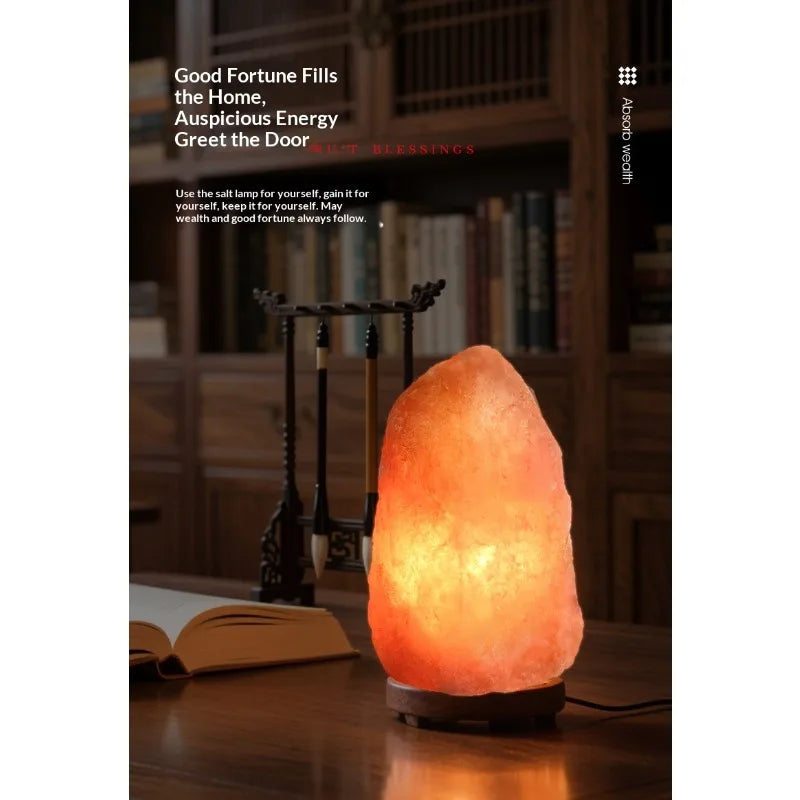 Himalayan Salt Lamp — Natural Rock, Carved, Dimmer Switch, Bulb Included, 6 Styles, Multi-Plug