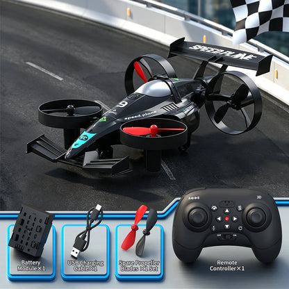 2-in-1 Flying RC Car & Drone — 2.4GHz Quadcopter with Altitude Hold & Headless Mode
