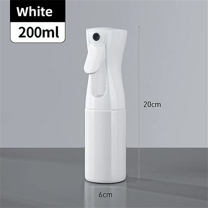 Refillable Fine Mist Spray Bottle — Continuous Trigger Spray, 200ml or 300ml, Hair, Skincare & Home Use
