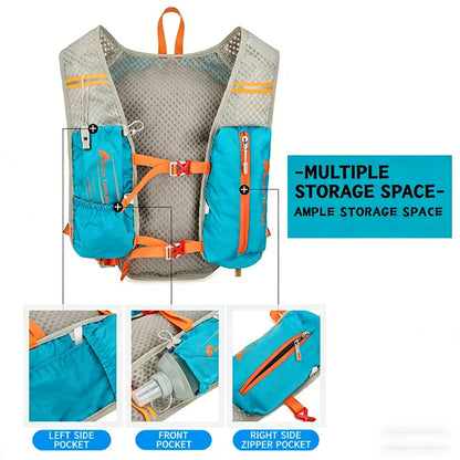 Running Hydration Vest Backpack — Ultralight Nylon, Reflective, Trail & Marathon, 4 Colors