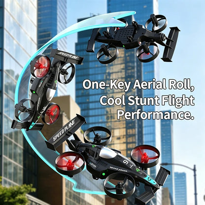 2-in-1 Flying RC Car & Drone — 2.4GHz Quadcopter with Altitude Hold & Headless Mode