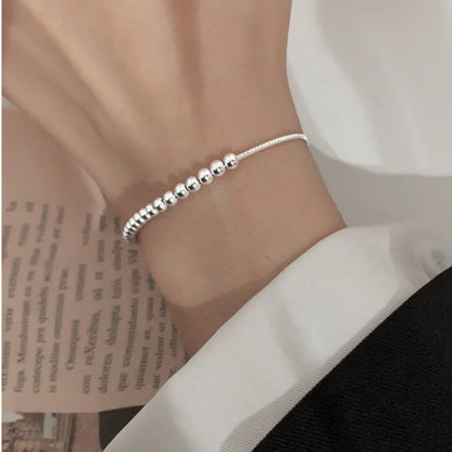 BFCLUB 925 Sterling Silver Bracelet — Zircon, Adjustable, Handmade, Allergy-Free, Gift for Her