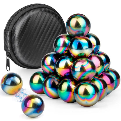 Magnetic Hematite Fidget Balls — 10-Pack Stress Relief Desk Toy for Adults & Teens