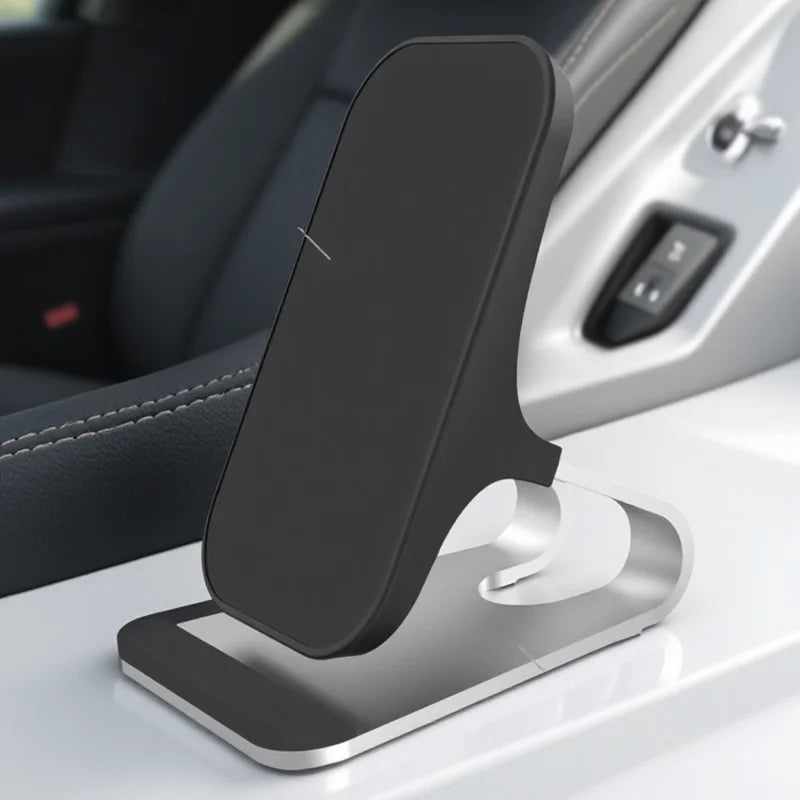 Wireless Charging Pad — 10W/7.5W/5W Qi Fast Charge, Dual Coil, USB-C