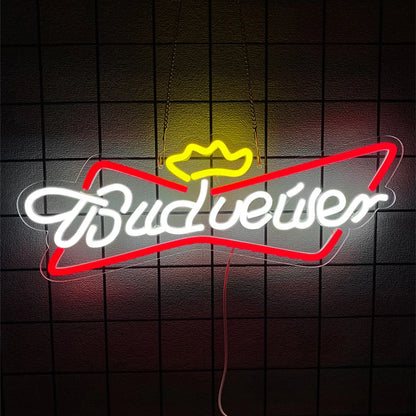 Beer Bar LED Neon Sign — USB-Powered, Wall Decor for Man Cave, Pub, Home Bar & Bedroom