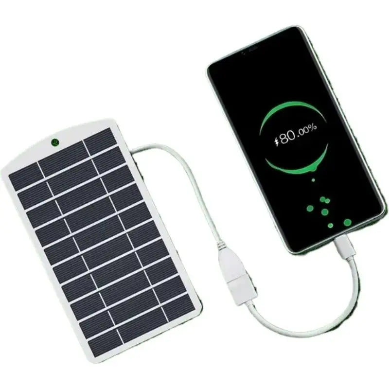 2W Monocrystalline USB Solar Panel Charger — 22% Efficiency, 5V Output, Mountable, Camping & Hiking