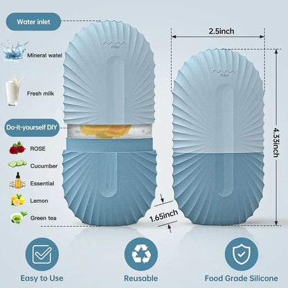 Silicone Ice Face Roller — Reduce Puffiness, Shrink Pores & Soothe Skin, Reusable, 7 Colors