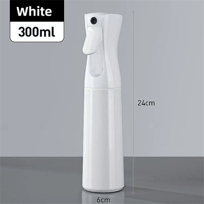 Refillable Fine Mist Spray Bottle — Continuous Trigger Spray, 200ml or 300ml, Hair, Skincare & Home Use