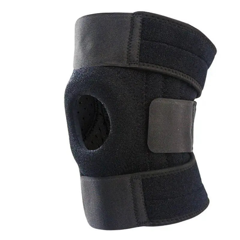 Hard Shell Knee Brace & Support — Spandex + Hard Protective Gear, One Size Fits All, Unisex, Basketball, Running, Squats