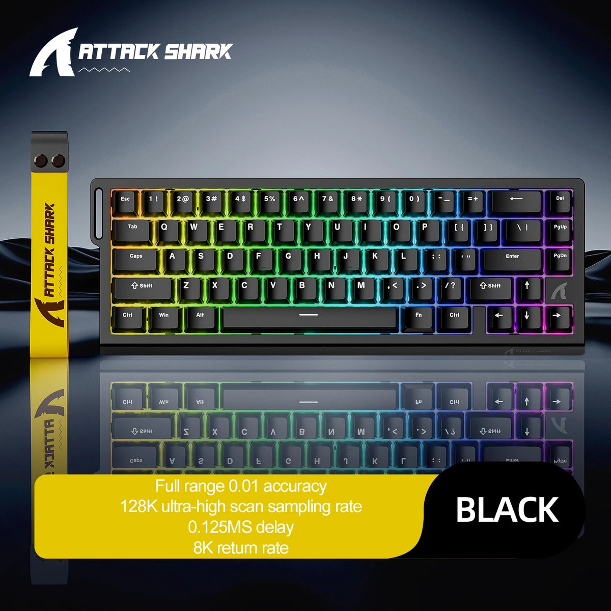 Attack Shark X68HE Magnetic Gaming Keyboard — 8000Hz Polling, 0.01mm Rapid Trigger, PBT Keycaps