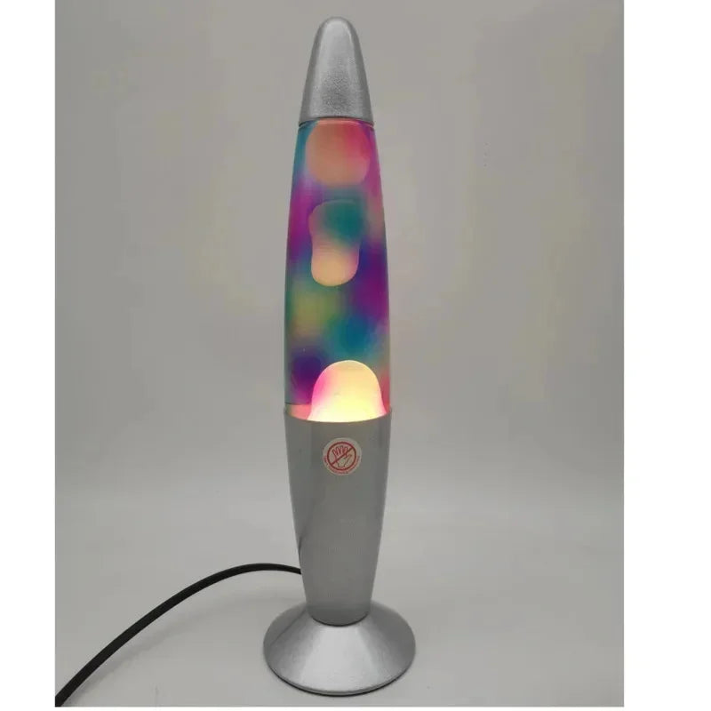 Volcano Lava Lamp with Metal Base — Liquid Mood Light, 10 Colors, Bedroom Desk & Party Decor, EU/US Plug