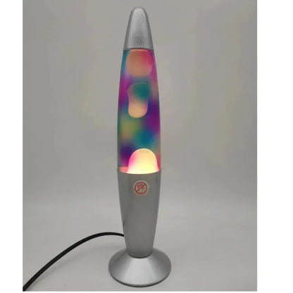 Volcano Lava Lamp with Metal Base — Liquid Mood Light, 10 Colors, Bedroom Desk & Party Decor, EU/US Plug