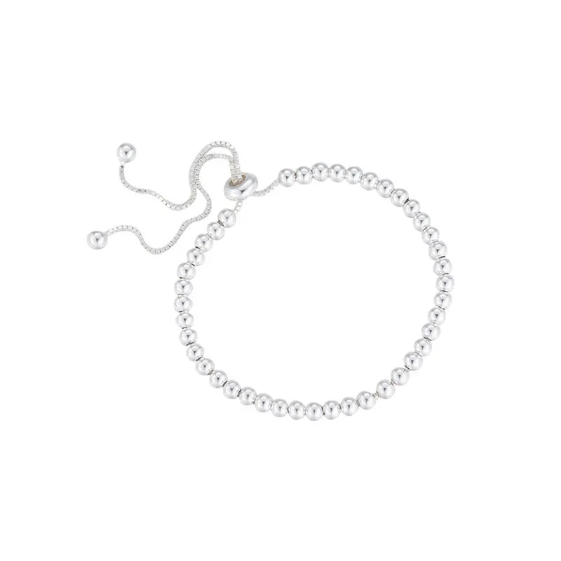 BFCLUB 925 Sterling Silver Bracelet — Zircon, Adjustable, Handmade, Allergy-Free, Gift for Her