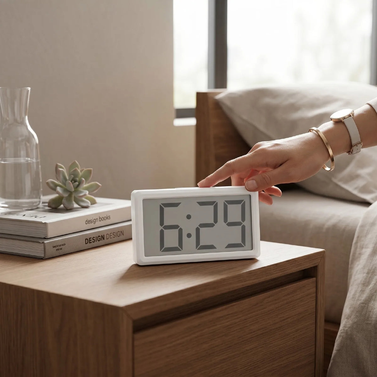 12 Hour Clock Small Digital Clock Magnetic Lightweight Portable Smart Home Versatile 12 Hour Clock For Travel Classroom Bedroom Car Clock