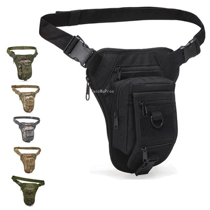 Tactical Drop Leg Bags Men Women Outdoor Hiking Shooting Hunting Waist Pack Adjustable Strap Motorcycle Riding Bag