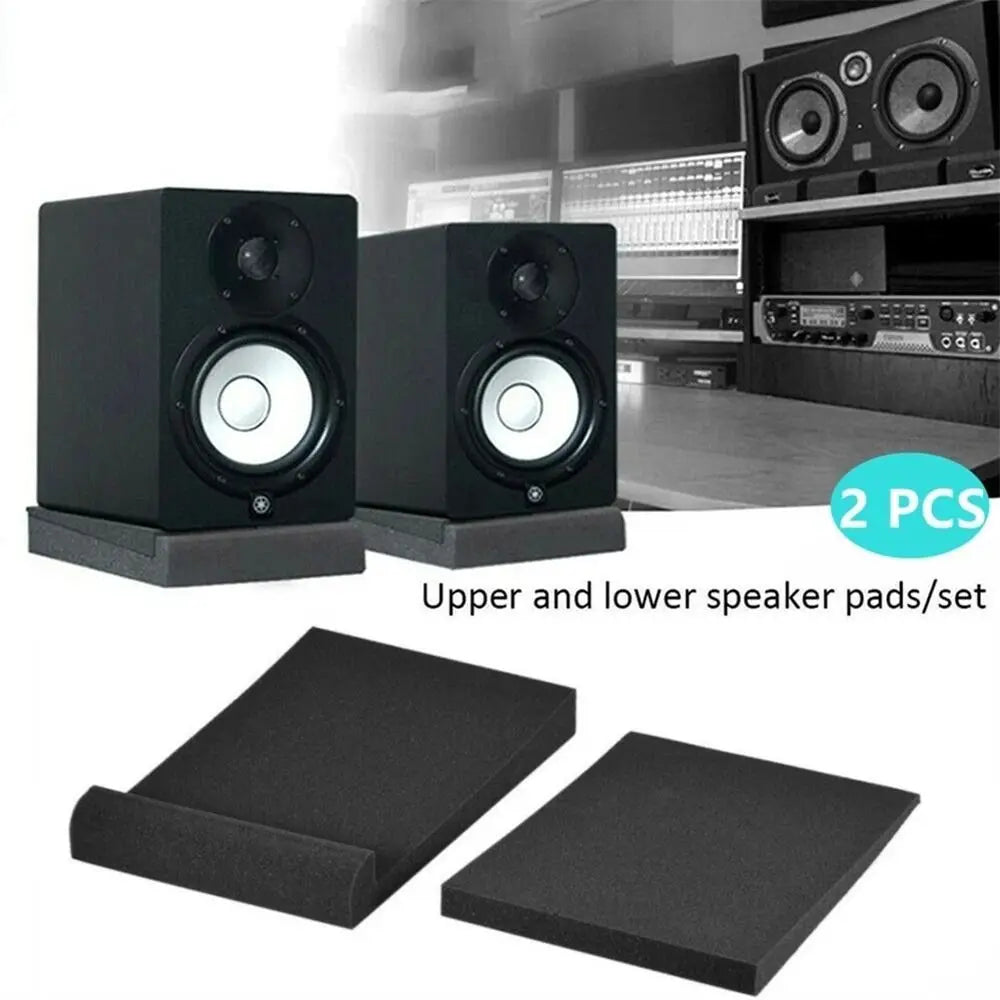 Studio Monitor Isolation Pads — Acoustic Foam, 3 Sizes, for Home Studio & Recording