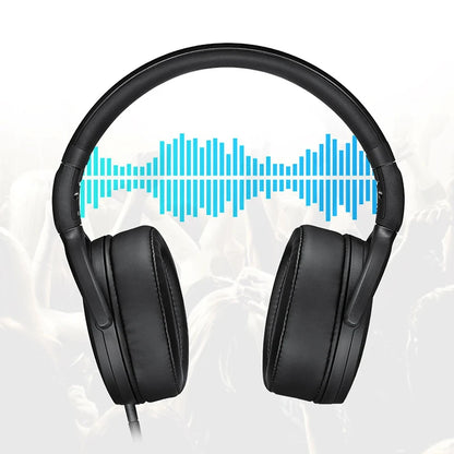 Sennheiser HD400S Over-Ear Wired Headphones — Balanced Sound, Noise Isolation, Built-in Mic