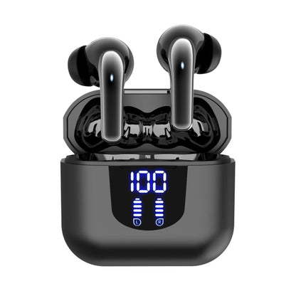 True Wireless Earbuds — 60H Battery, Wireless Charging Case, Touch Control, Built-in Mic