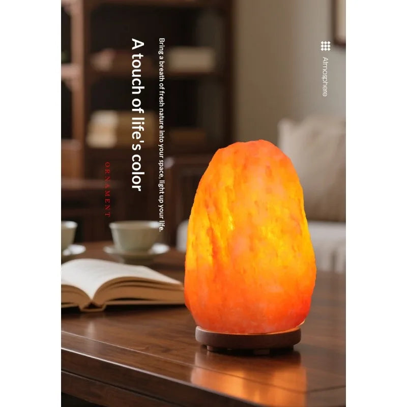 Himalayan Salt Lamp — Natural Rock, Carved, Dimmer Switch, Bulb Included, 6 Styles, Multi-Plug