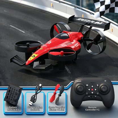 2-in-1 Flying RC Car & Drone — 2.4GHz Quadcopter with Altitude Hold & Headless Mode