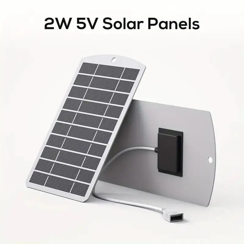 2W Monocrystalline USB Solar Panel Charger — 22% Efficiency, 5V Output, Mountable, Camping & Hiking