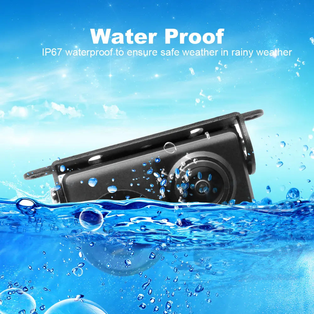 SMARTOUR 2-in-1 Backup Camera & Parking Radar — License Plate Mount, 170°, 0.3–2m Sensor, No Drilling