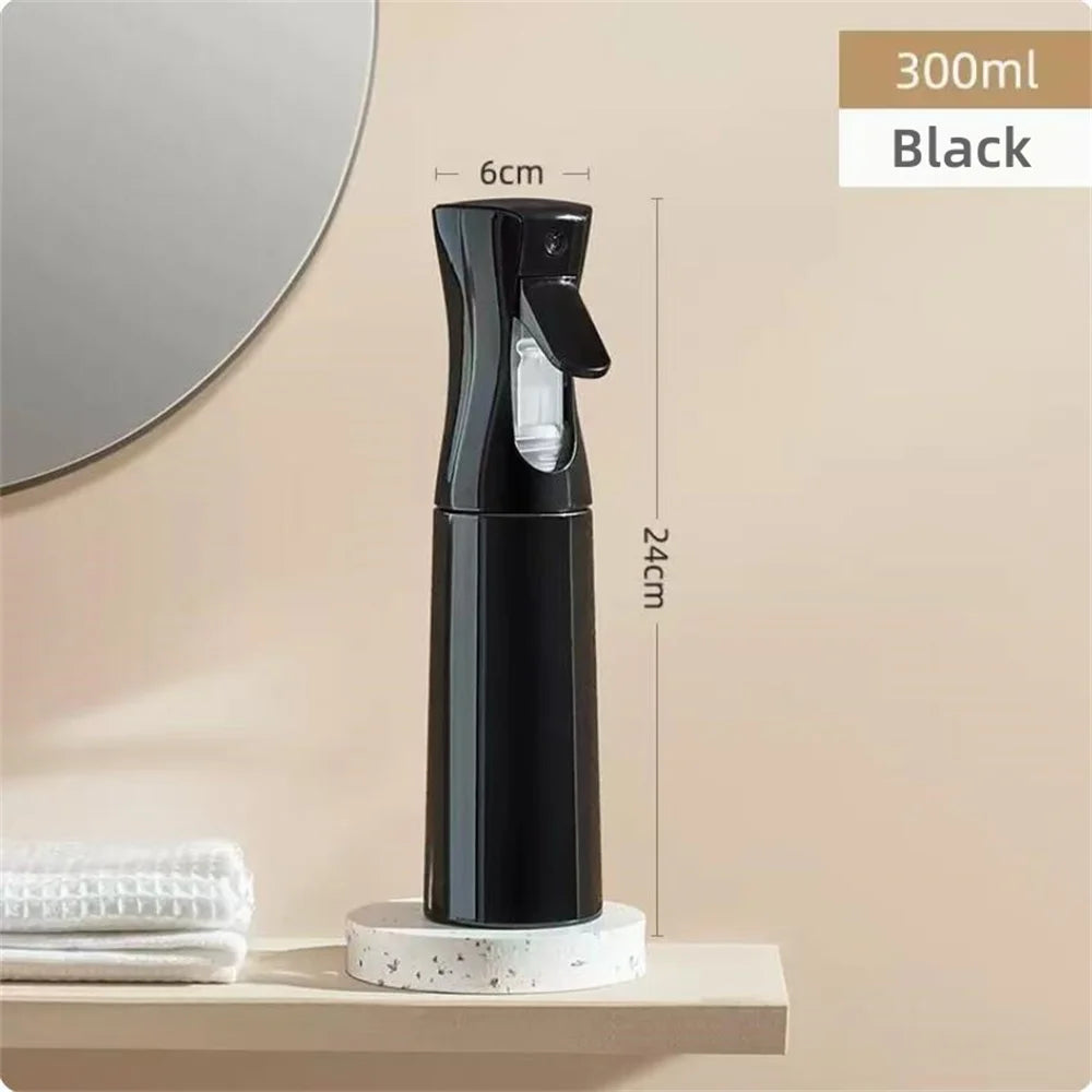 Refillable Fine Mist Spray Bottle — Continuous Trigger Spray, 200ml or 300ml, Hair, Skincare & Home Use