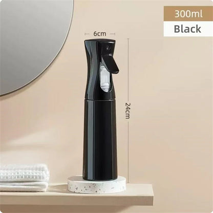 Refillable Fine Mist Spray Bottle — Continuous Trigger Spray, 200ml or 300ml, Hair, Skincare & Home Use