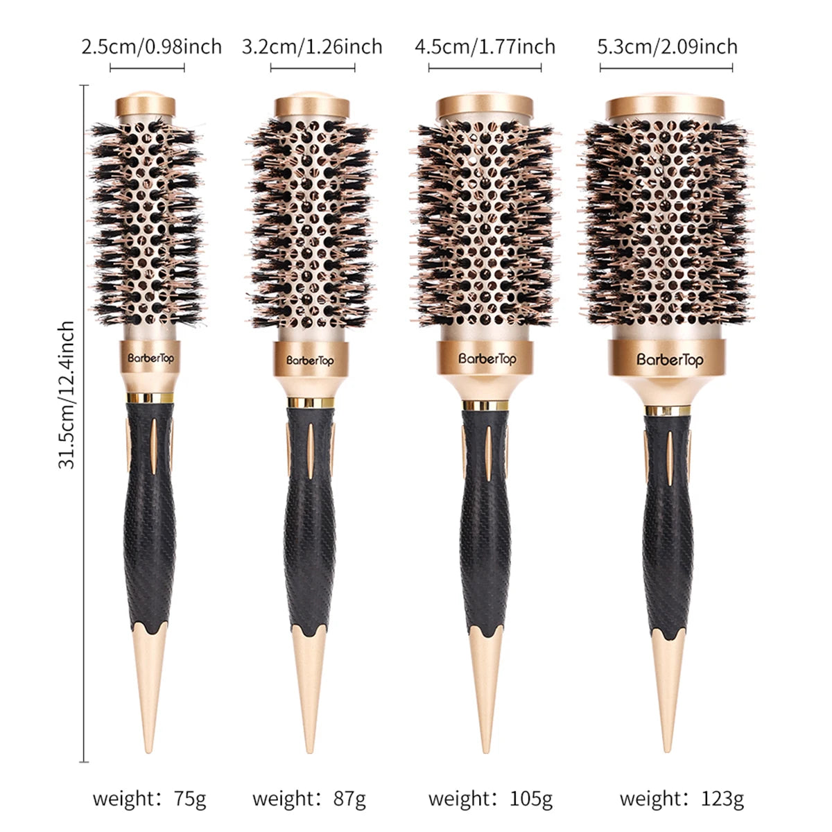 Anti-Static Salon Styling Hair Comb — Wet & Curly Hair, Detangling & Curling, Barber & Home Use