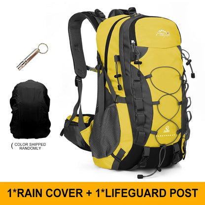 45L Foldable Hiking Backpack — Nylon, Adjustable Straps, Optional Rain Cover, 6 Colors
