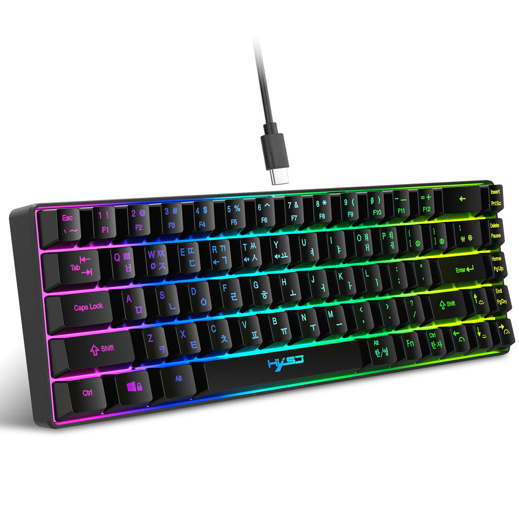 68-Key RGB Gaming Keyboard — Wired, Portable, Windows Compatible