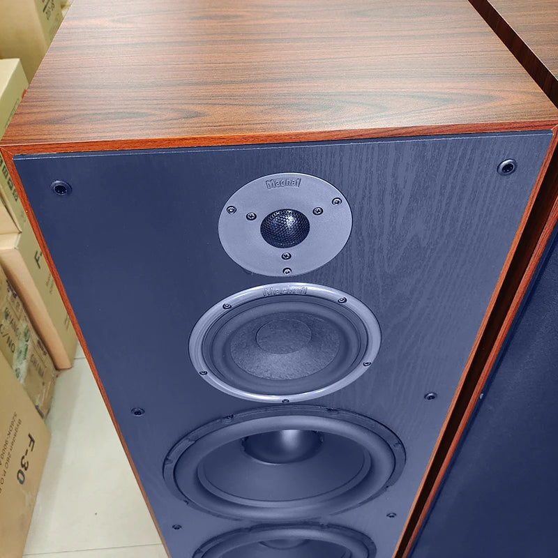 200W Passive Floor Speaker — 12" Subwoofer, 3-Way, Wood Cabinet, Home Theater Hi-Fi