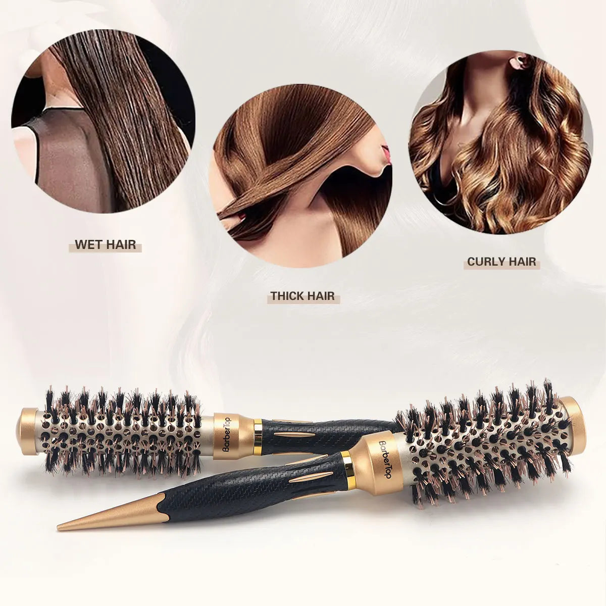 Anti-Static Salon Styling Hair Comb — Wet & Curly Hair, Detangling & Curling, Barber & Home Use