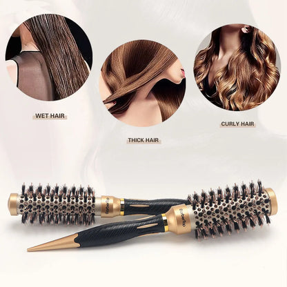 Anti-Static Salon Styling Hair Comb — Wet & Curly Hair, Detangling & Curling, Barber & Home Use