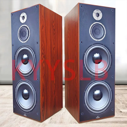 200W Passive Floor Speaker — 12" Subwoofer, 3-Way, Wood Cabinet, Home Theater Hi-Fi