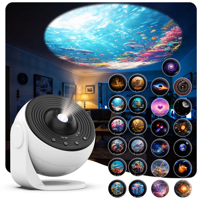 Galaxy Projector Pro — 25-in-1 Star & Ocean Projector for Bedroom, Kids & Adults