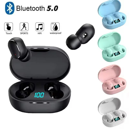 Wireless Bluetooth Over-Ear Headphones — HiFi Stereo, Noise Reduction, Built-in Mic, 4 Colors
